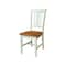 International Concepts Set of Two San Remo SplatBack Dining Chairs, Hickory/Shell, 2PK CI79-10P - alternate 4